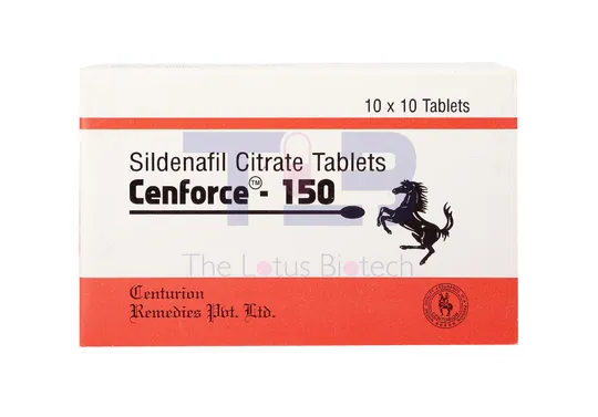 Buy Cenforce 150 mg Sildenafil Citrate Tablets from The Lotus Biotech.